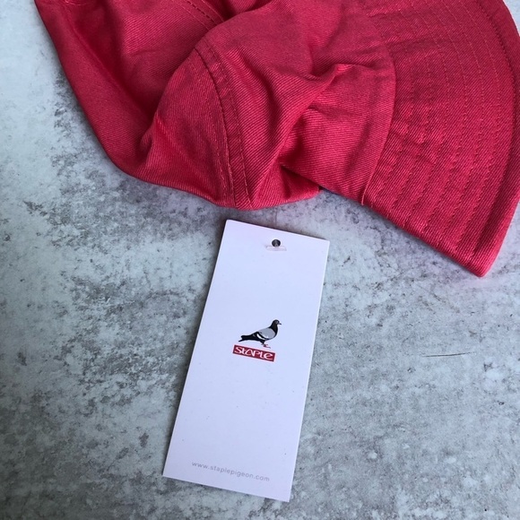 Staple Bucket Hat Embroidered Multicolored Logo Coral - Picture 3 of 5